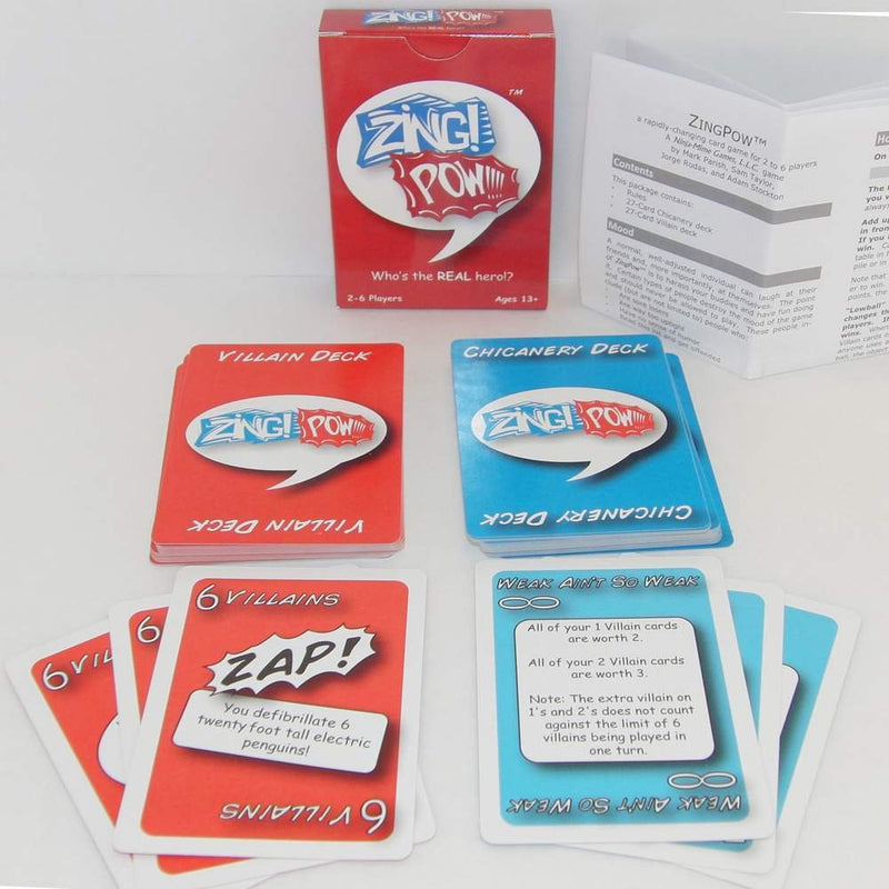 ZingPow: The Zany Comic Book Hero Card Game