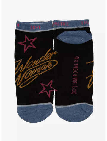 DC Comics Wonder Woman 1984 Glitter No-Show Socks