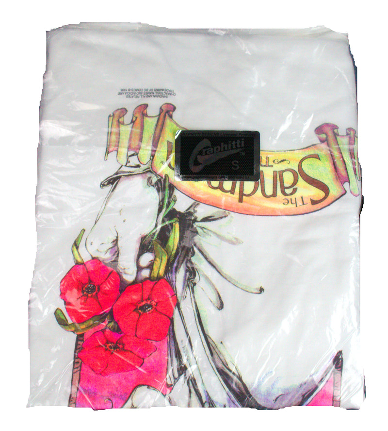 Graphitti Designs Animated Sandman Flowers DEADSTOCK VINTAGE T-SHIRT NOS