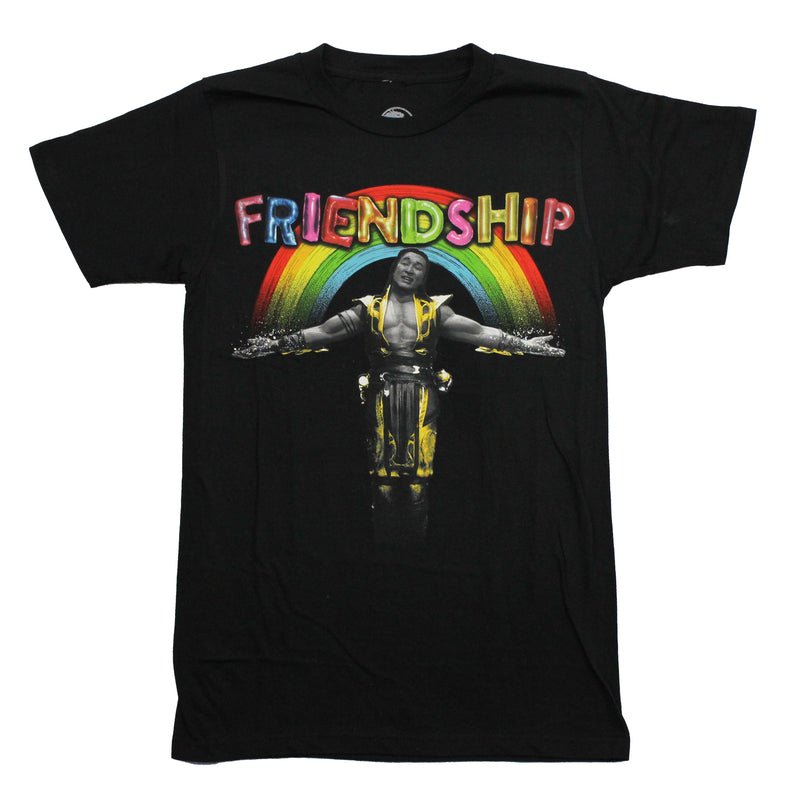 Mortal Kombat Mens T-Shirt  Shang Tsung Under Friendship Rainbow