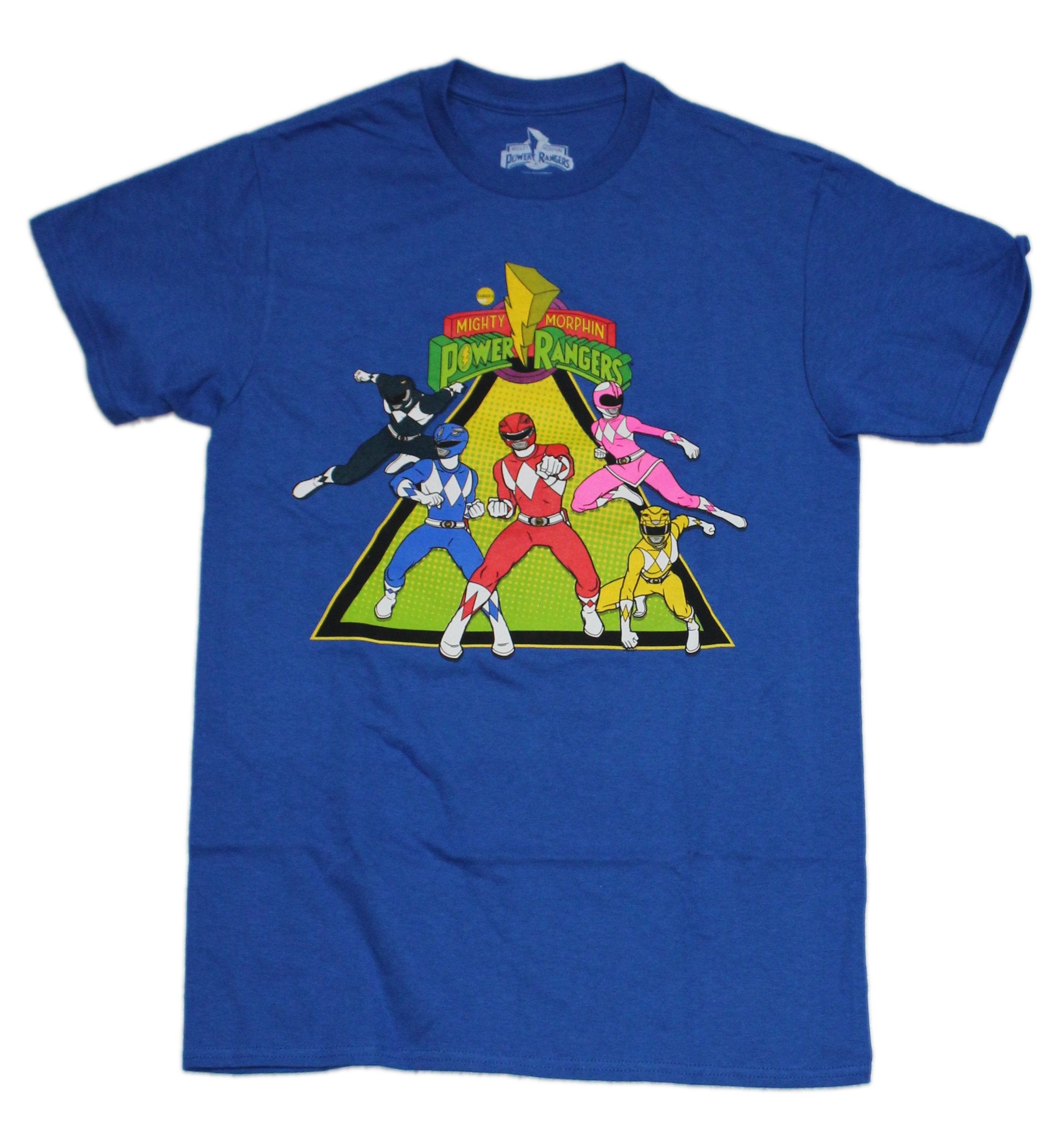 Mighty Morphin Power Rangers - Cast in Triangle Fighting Stance