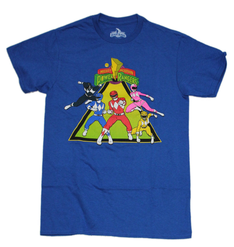 Mighty Morphin Power Rangers - Cast in Triangle Fighting Stance