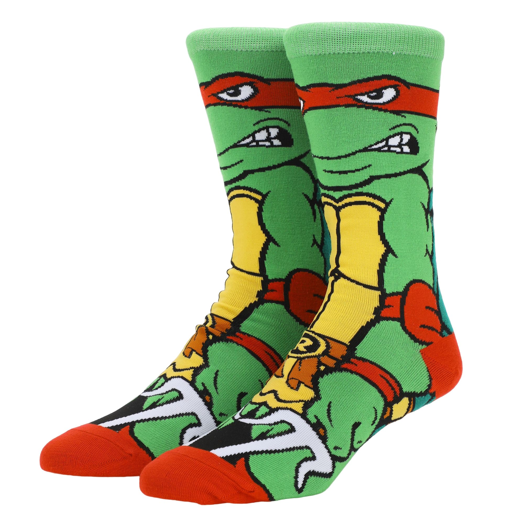 Bioworld Teenage Mutant Ninja Turtles Animigos Men’s Crew Socks