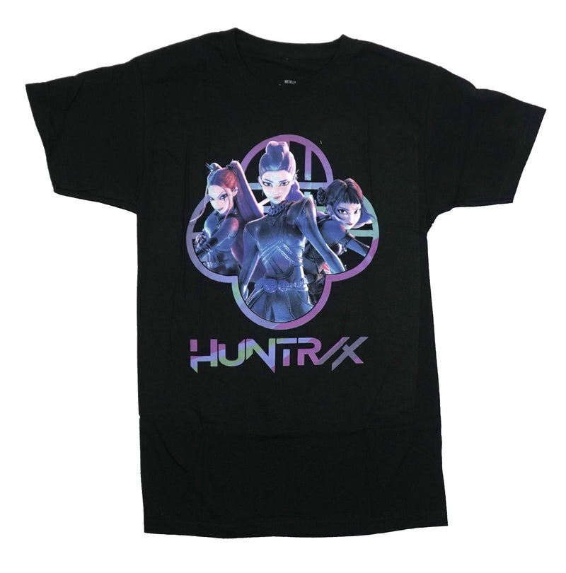 KPop Demon Hunters Mens T-Shirt -Trio Inside Huntrix Logo