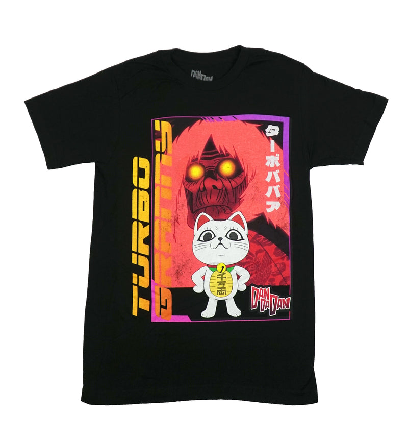DandaDan Mens T-Shirt - Turbo Granny In Both Demon and Cat Forms