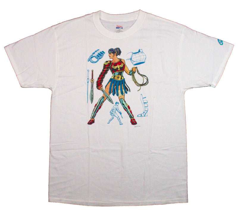 Graphitti Designs Wonder Woman Armored NOS DEADSTOCK VINTAGE T-SHIRT New