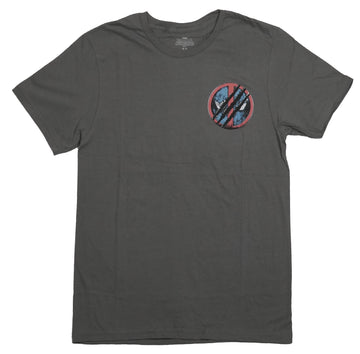 Deadpool & Wolverine Mens T-Shirt - Logo Slashed Lapel Best Bubs Battle Back