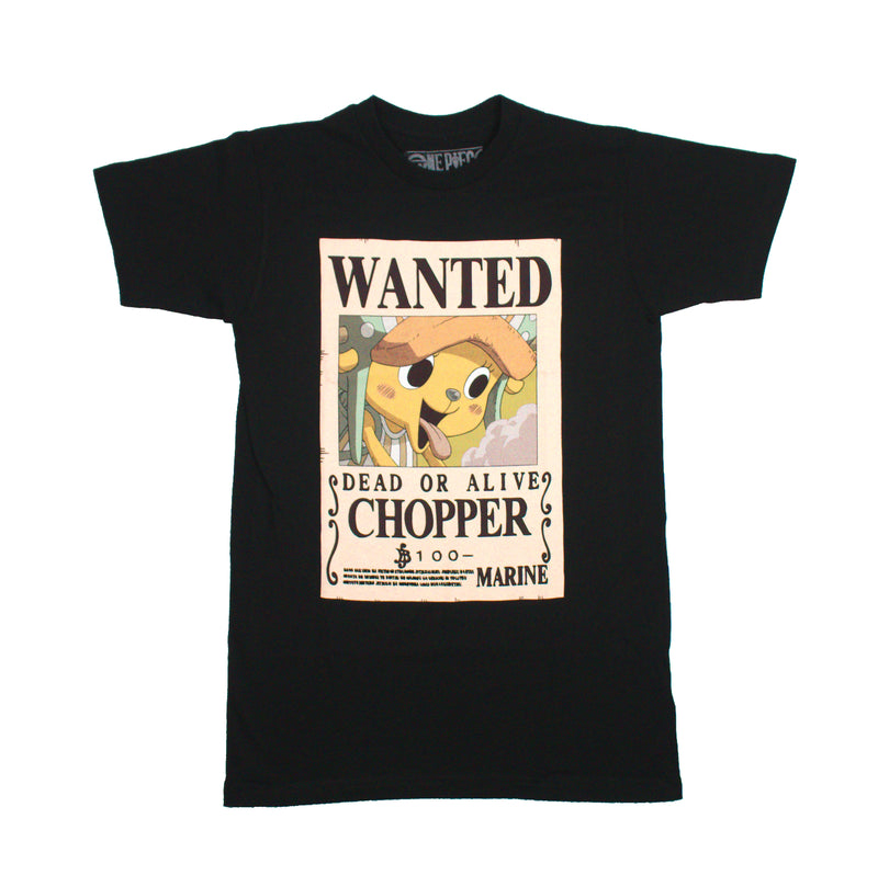 One Piece Mens T-Shirt -Wanted Chopper Dead or Alive