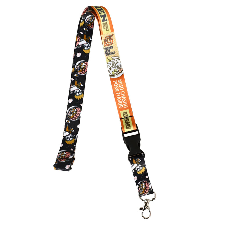 Bioworld Naruto Shippuden Ramen Lanyard with Lobster Clasp and Keychain - Inmyparentsbasement.com