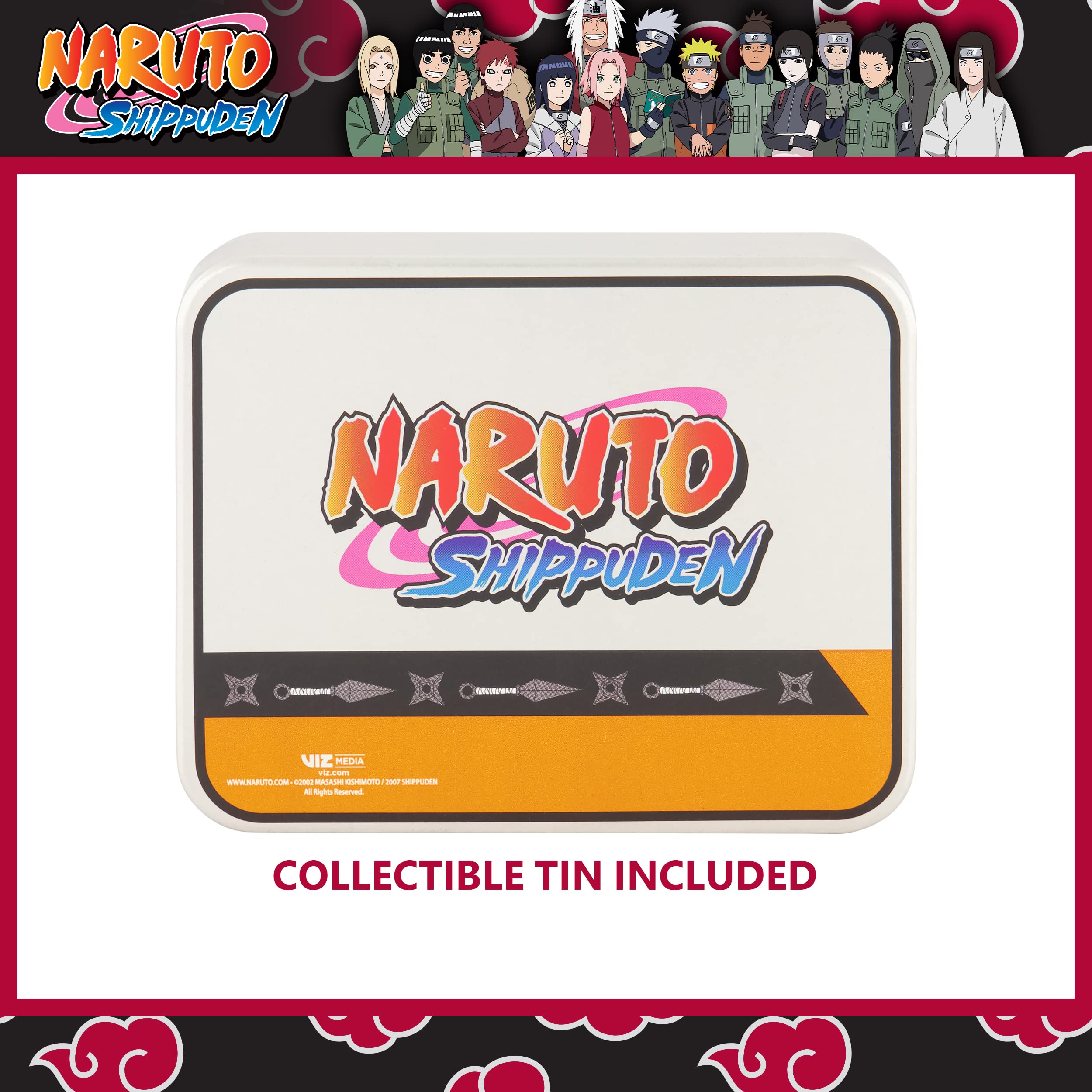 Naruto Bifold Wallet, Slim Wallet with Decorative Tin for Men and Women, Multi