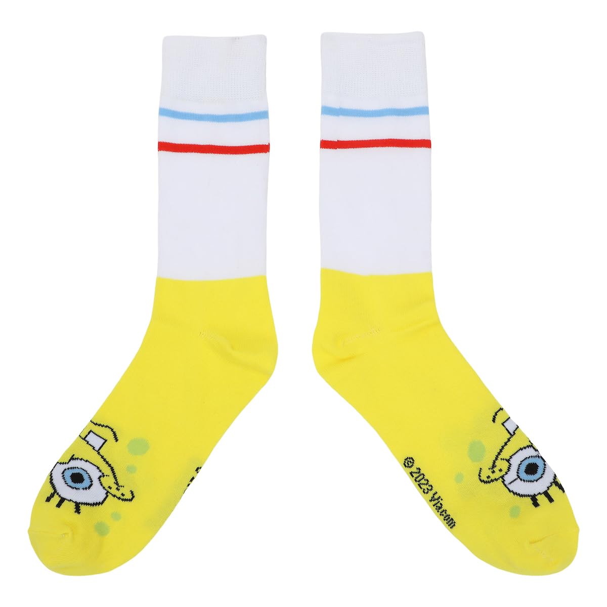 SpongeBob SquarePants Adult Crew Socks 3-Pack - Bikini Bottom Comfort!
