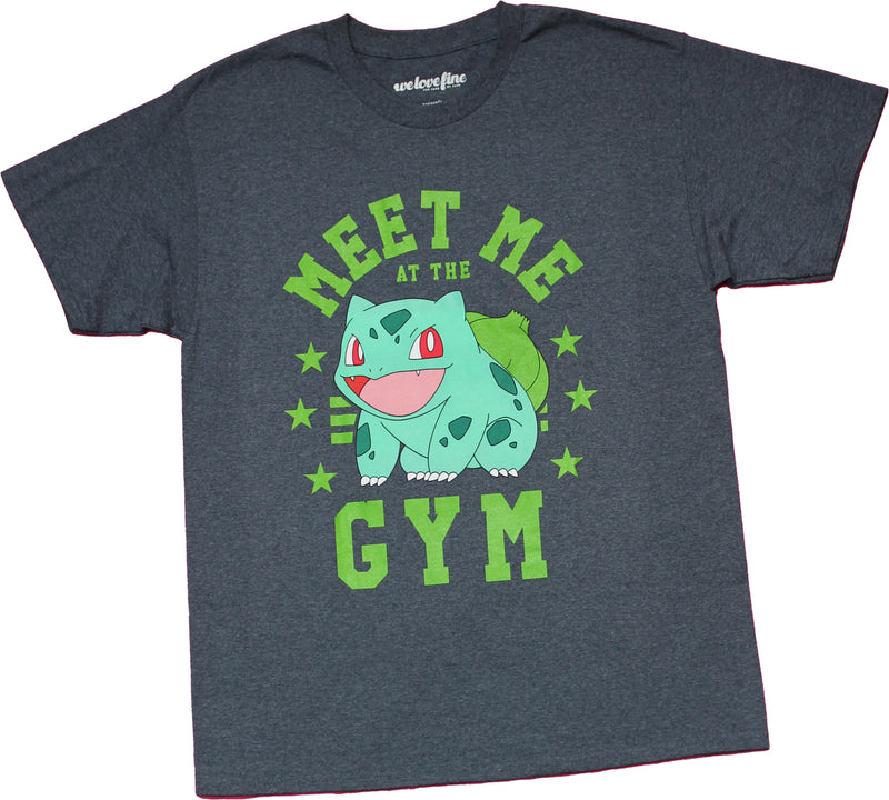PokemonMens T-shirt -  Bulbasaur Meet me at the Gym Image