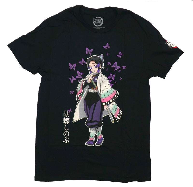 Demon Slayer Mens T-Shirt - Shinobu Phalaenopsis Butterflies