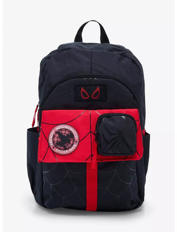 Marvel Spider-Man Black & Red Webbed Backpack — Mile Morales Gamerverse Edition
