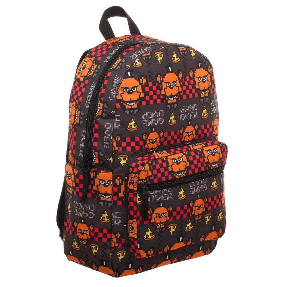 Five Nights at Freddys Backpack FNAF Game Over 16" Book Bag