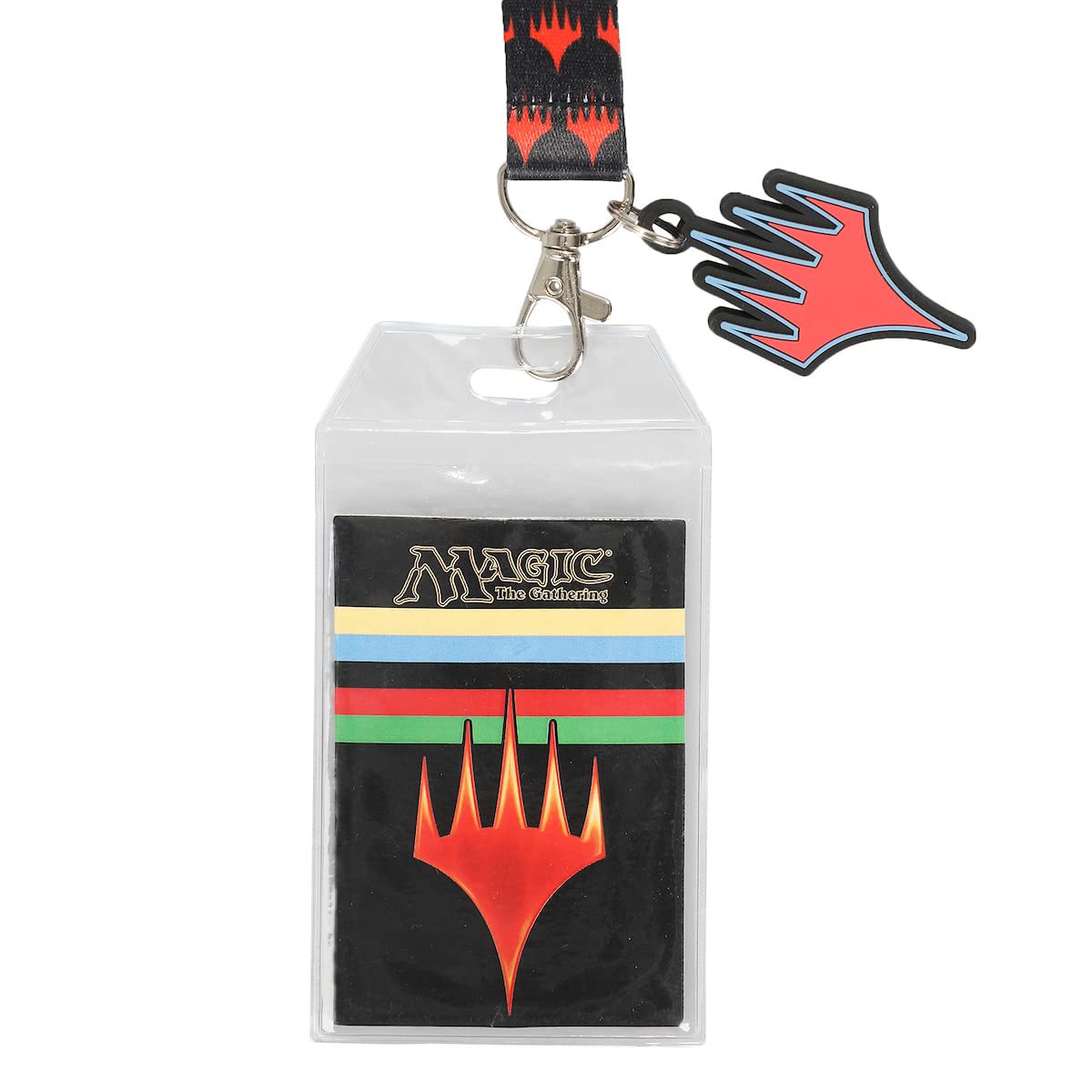 Bioworld Magic the Gathering Lanyard with Breakaway Rubber Charm and ID Sleeve
