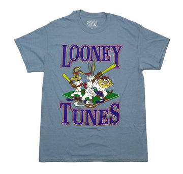Looney Tunes Mens T-Shirt -Wile Coyote, Bugs Bunny & Taz  Baseball