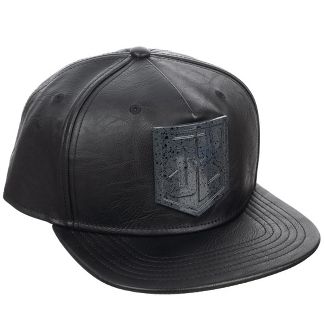 DC Comics Justice League Logo Faux Leather Snapback Hat