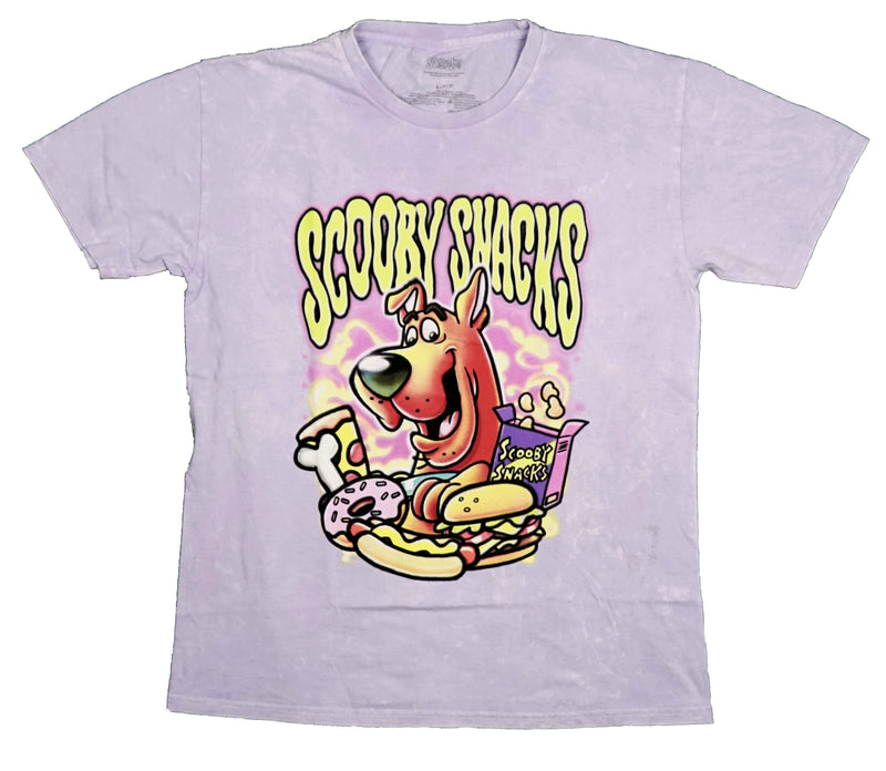 Scooby-Doo Mens T-Shirt - Eating Scooby Snacks Graffiti Style