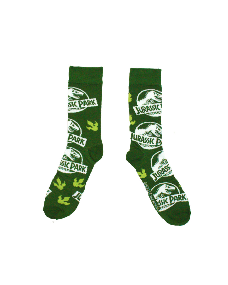 Jurassic Park Classic Logo All over Men's crew socks