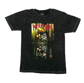 Wolverine Mens T-Shirt -  Riverside with Wolf Reflection Below