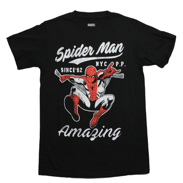 Spider-Man Mens T-Shirt - Amazing Since '62 NYC P.P.