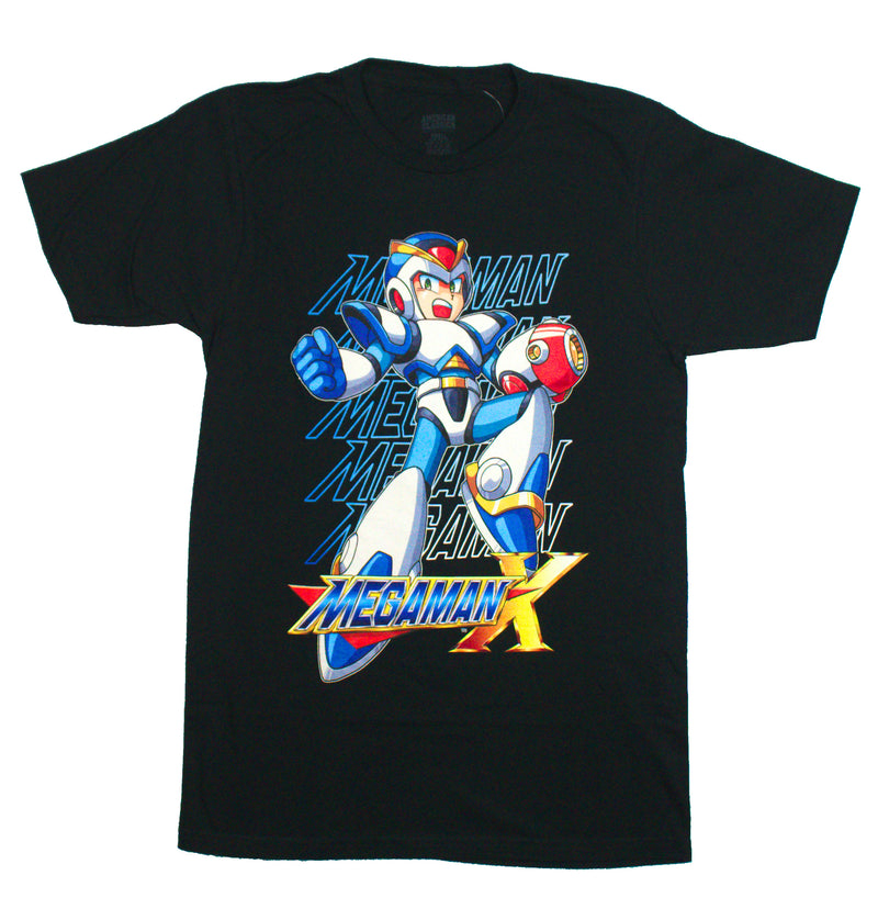 Mega Man X Mens T-Shirt - Battle Ready Over Repeat Name