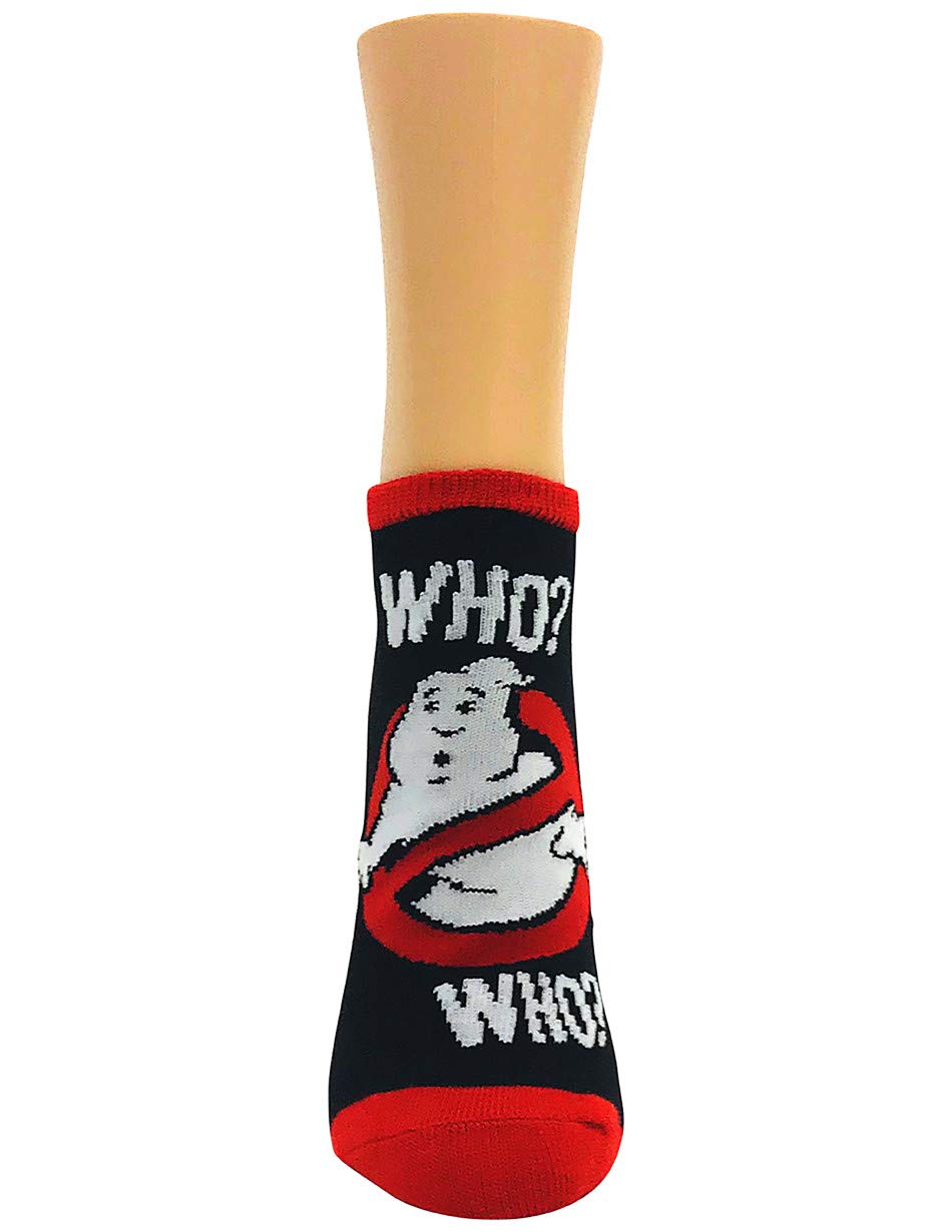 Ripple Junction Ghostbusters Adult Unisex Character and Logo 3-Pack Novelty Ankle Socks