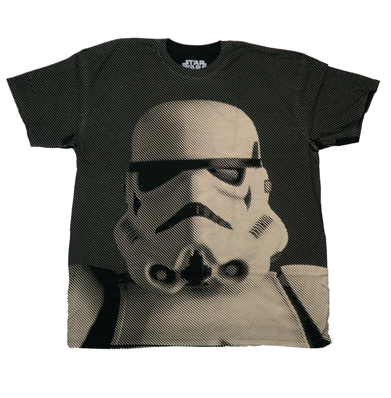 Star Wars Mens T-Shirt - All Over Striation of Storm Trooper