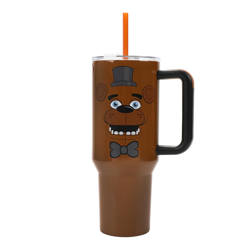 Bioworld Five Nights at Freddy's Tumbler 40-oz Stainless Steel Insulated Travel Mug with Straw