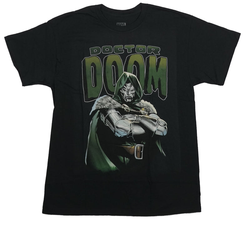 Doctor Doom  Mens T-Shirt - Arms Crossed Powerful Under Logo - Inmyparentsbasement.com