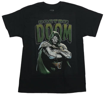 Doctor Doom  Mens T-Shirt - Arms Crossed Powerful Under Logo