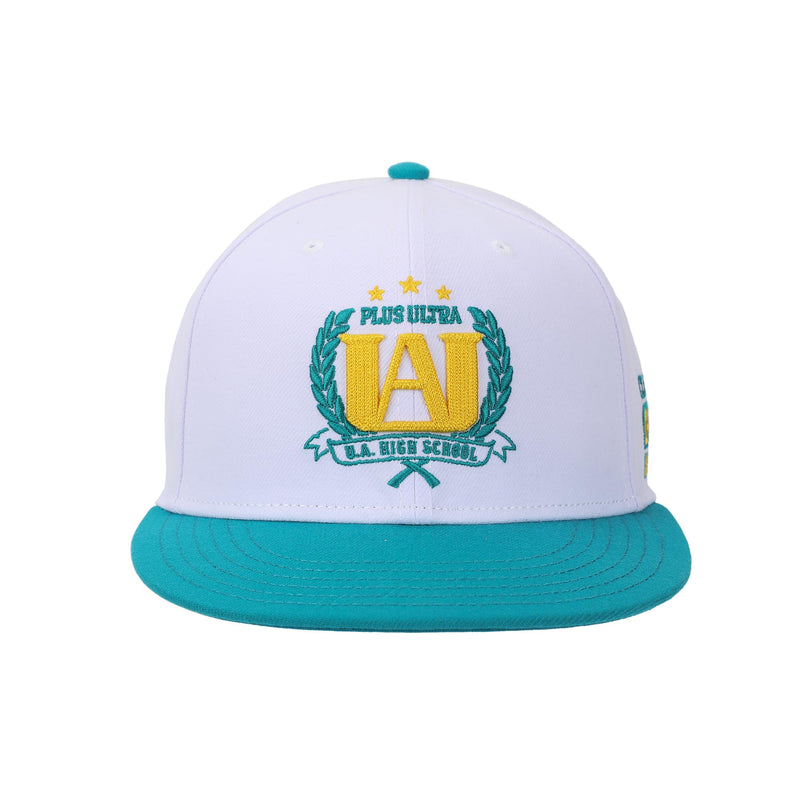 Bioworld My Hero Academia U.A. High School Logo Adult White Snapback Hat
