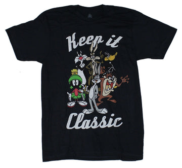 Looney Tunes Mens T-Shirt - Distressed Keep It Classic Group Image