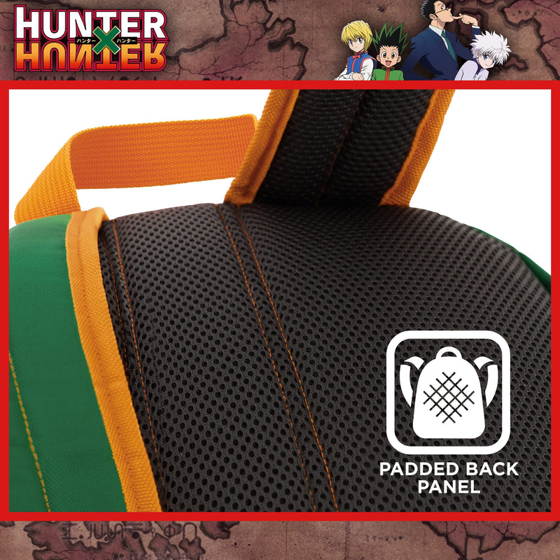 Hunter x Hunter 13 Inch Sleeve Laptop Backpack, Padded Computer Bag for Commute or Travel, Green