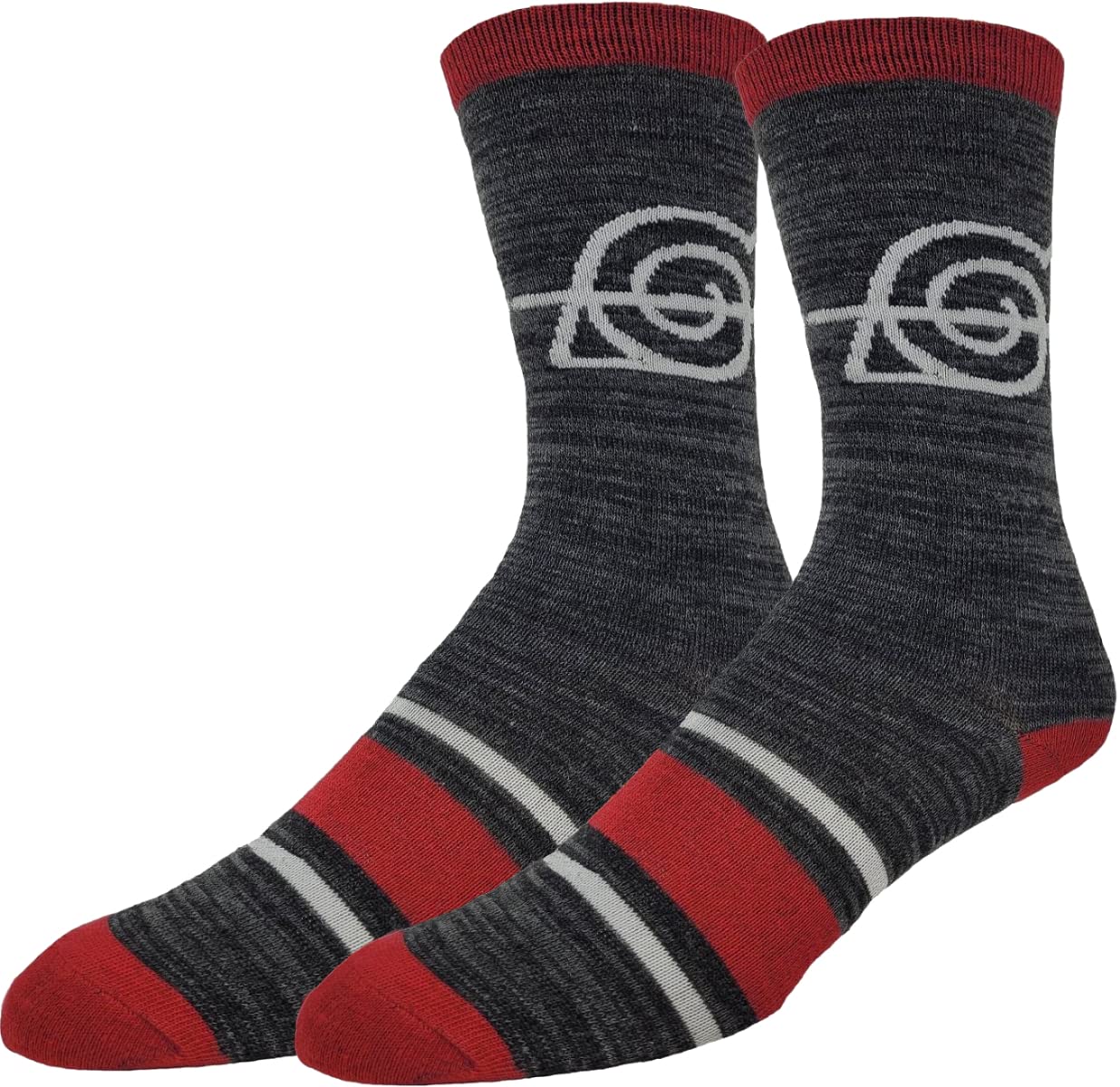 Ripple Junction Naruto Shippuden 2 Pack Adult Crew Socks Hidden Leaf