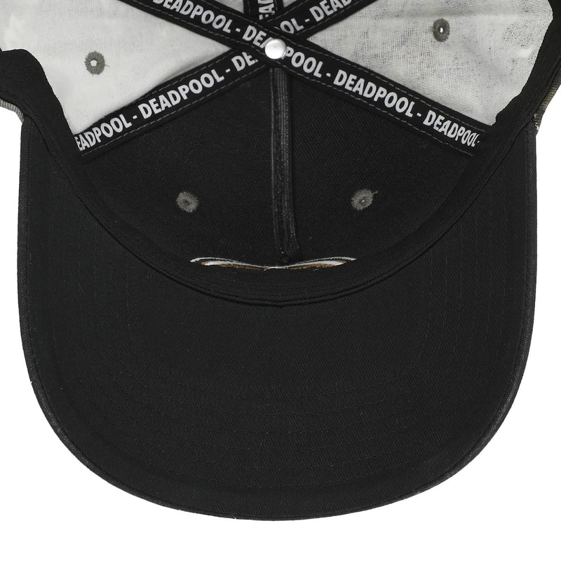 Bioworld Deadpool Embroidered Character Logo Camo Baseball Hat (58cm)