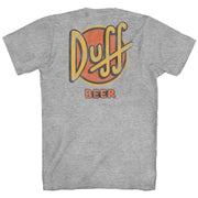 The Simpsons Duff Beer Logo Classic Cartoon Adult Mens Graphic T-Shirt - Inmyparentsbasement.com