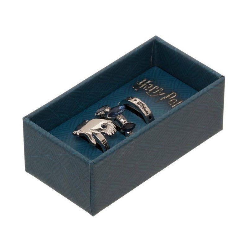 Harry Potter 3 Piece Ravenclaw Ring Set Gryffindor Ring Size 6, 7, 8
