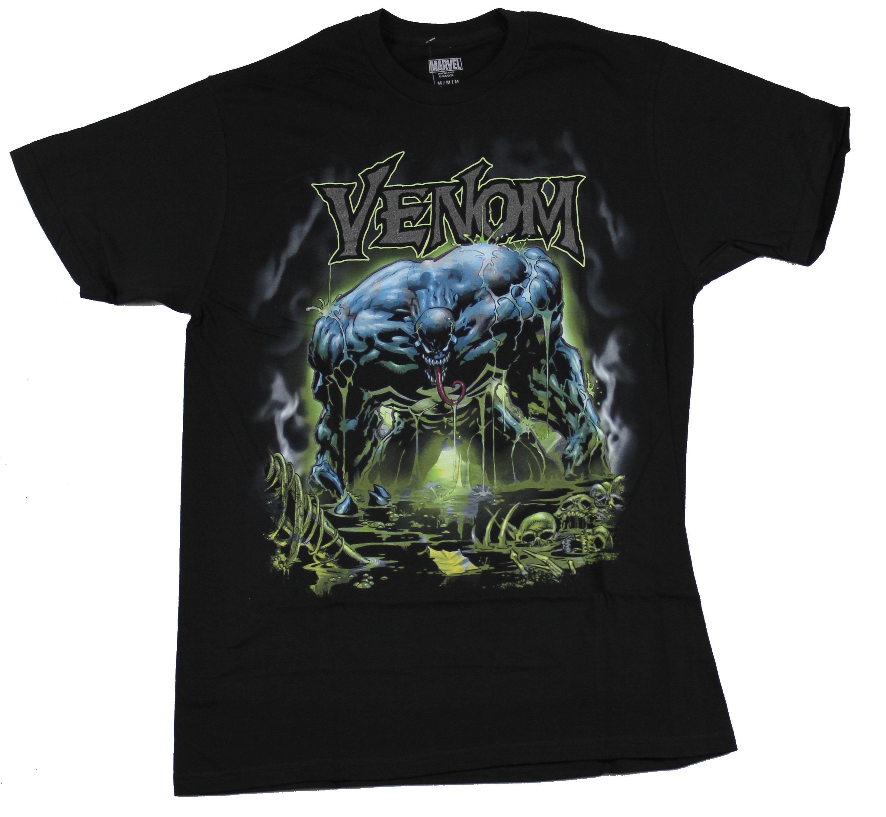 Venom Mens T-Shirt - Dripping Mad Venom Under Logo