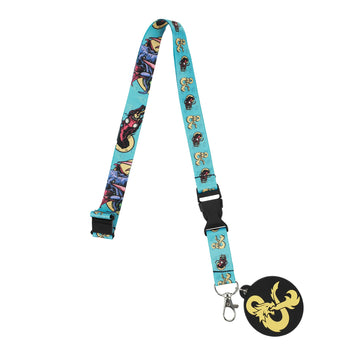 Dungeons & Dragons Mindflayer Blue Lanyard With ID Sleeve
