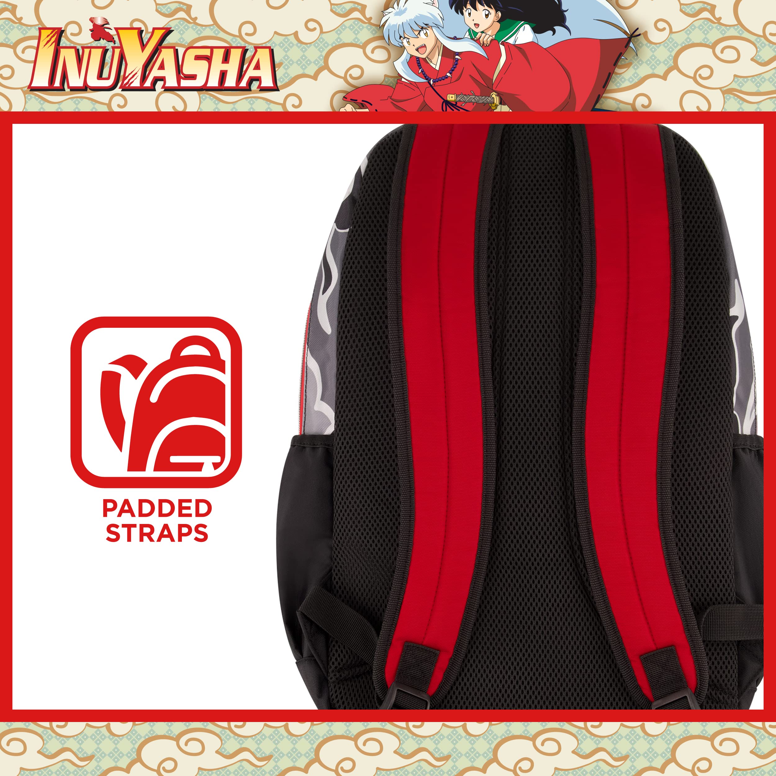 Concept One InuYasha 13 Inch Sleeve Laptop Backpack, Padded Computer Bag for Commute or Travel, Multi