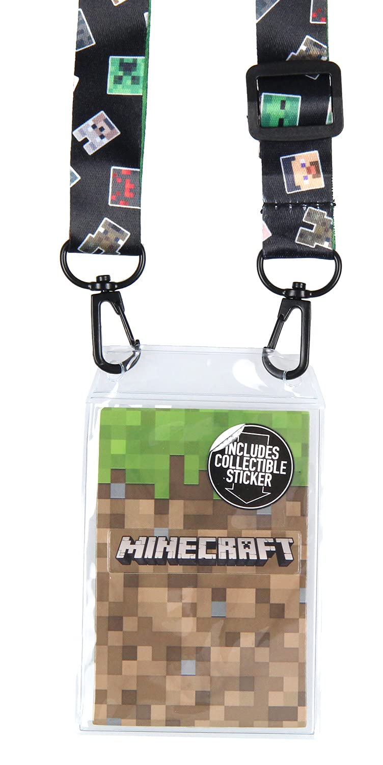 Minecraft Multi-Character ID Badge Holder Lanyard