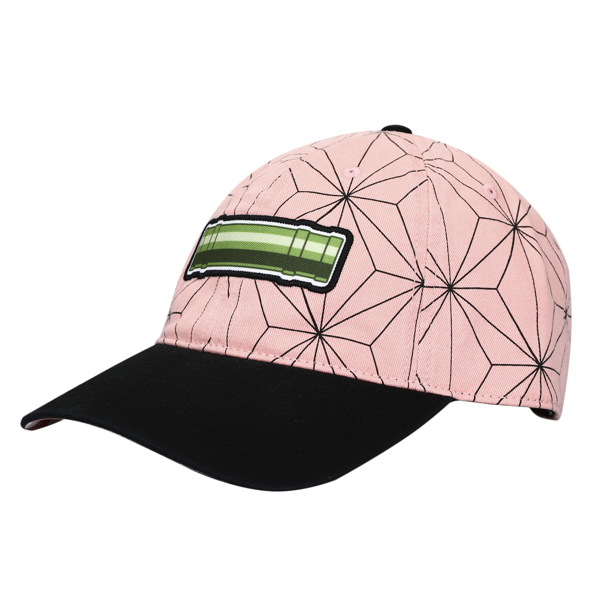 Demon Slayer Embroidered Season 1 Logo Black Adjustable Baseball Hat