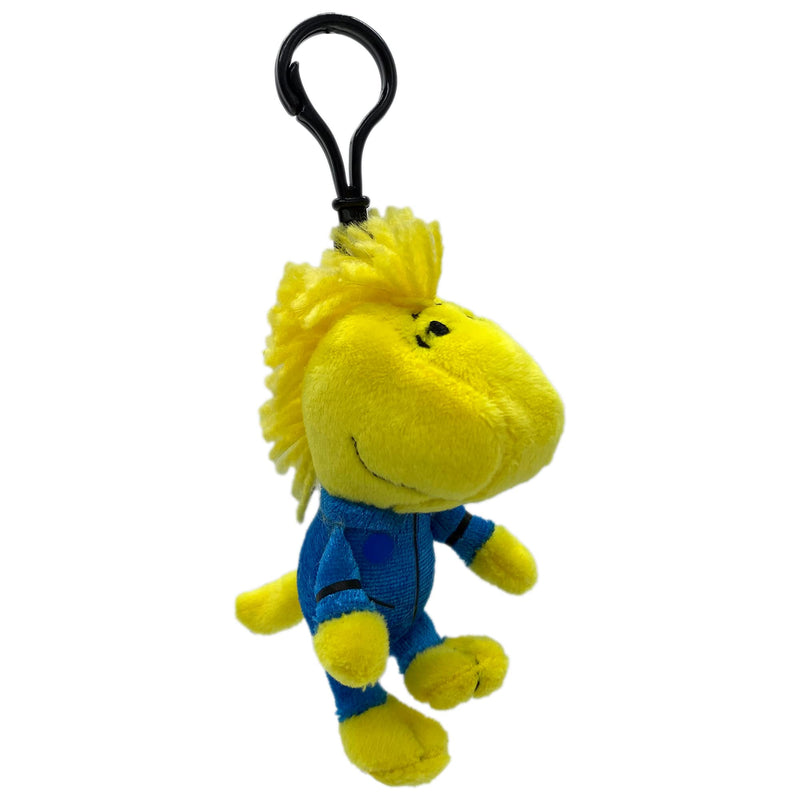 JINX Snoopy in Space Woodstock in Blue Astronaut Suit Clipsters Toy, 4-in Plush