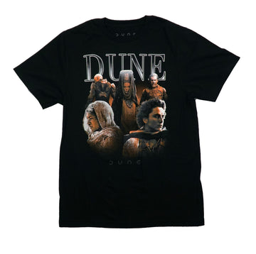 Dune Mens T-Shirt - Distressed Movie Cast Image