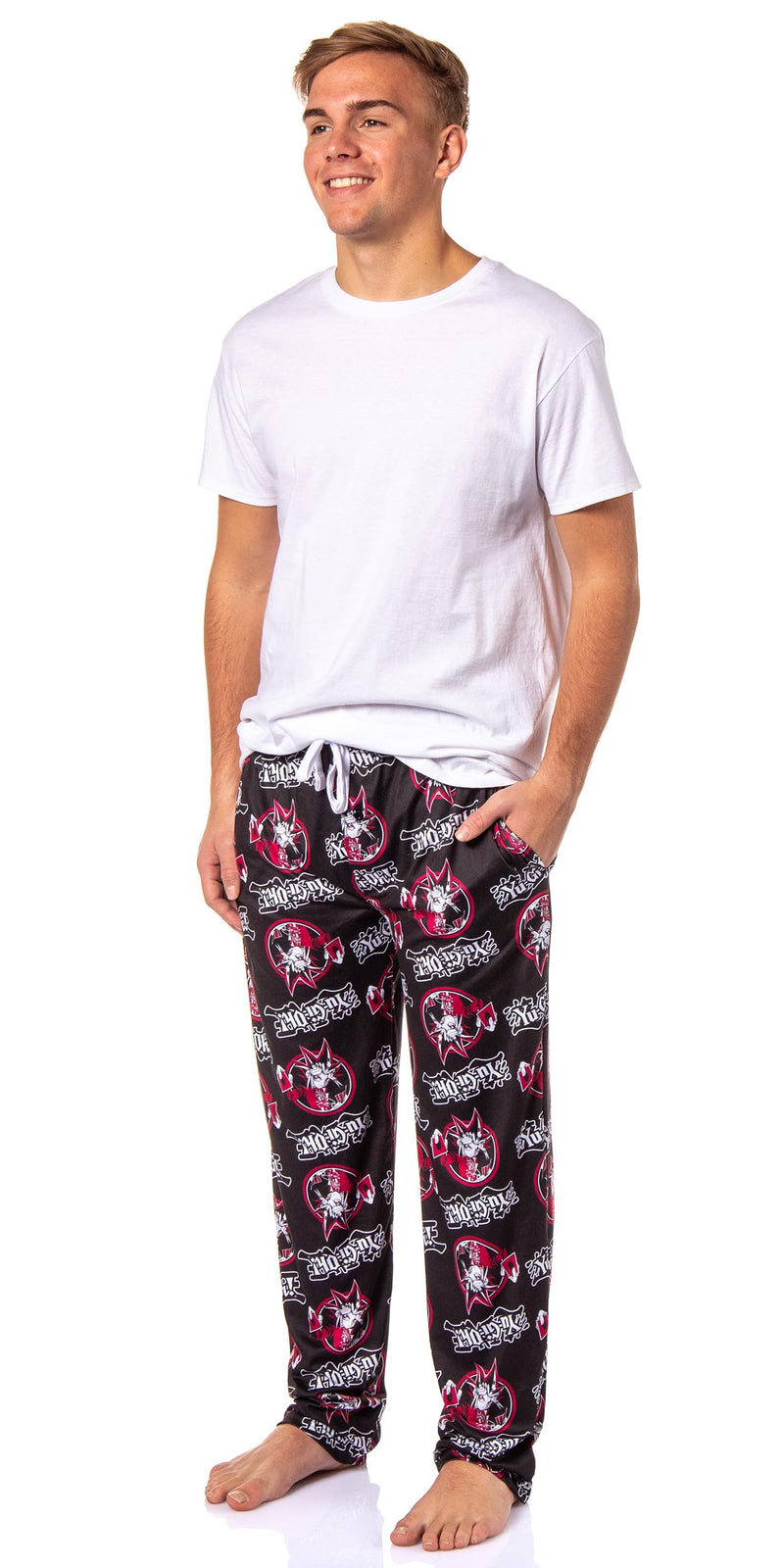 Men's Yu-Gi-Oh Pajama Pants Trading Card Game Yugi Mutou Character Adult Sleep Pants