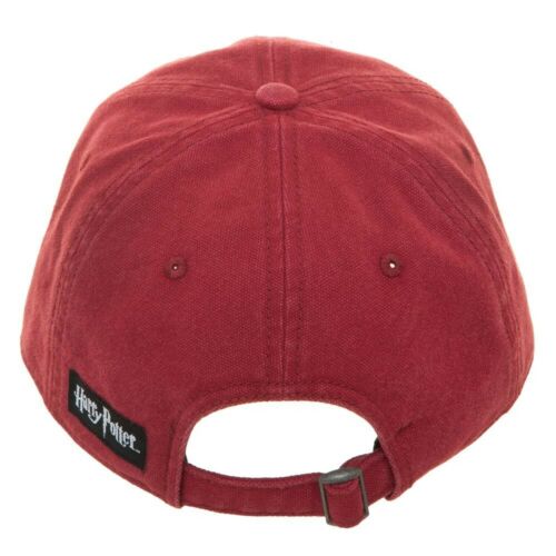 Harry Potter Diagon Alley Adjustable Size Distressed Red Canvas Dad Hat