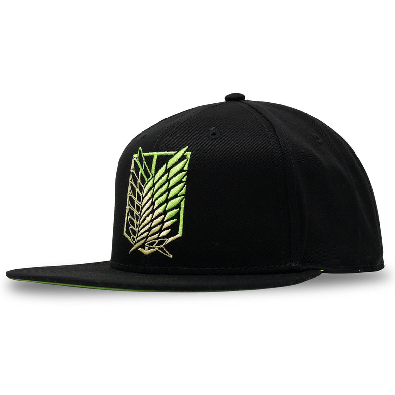 Ripple Junction Attack on Titan Season 3 Adult Unisex Two Toned Survey Corps Logo Flat Bill Snap Back Hat