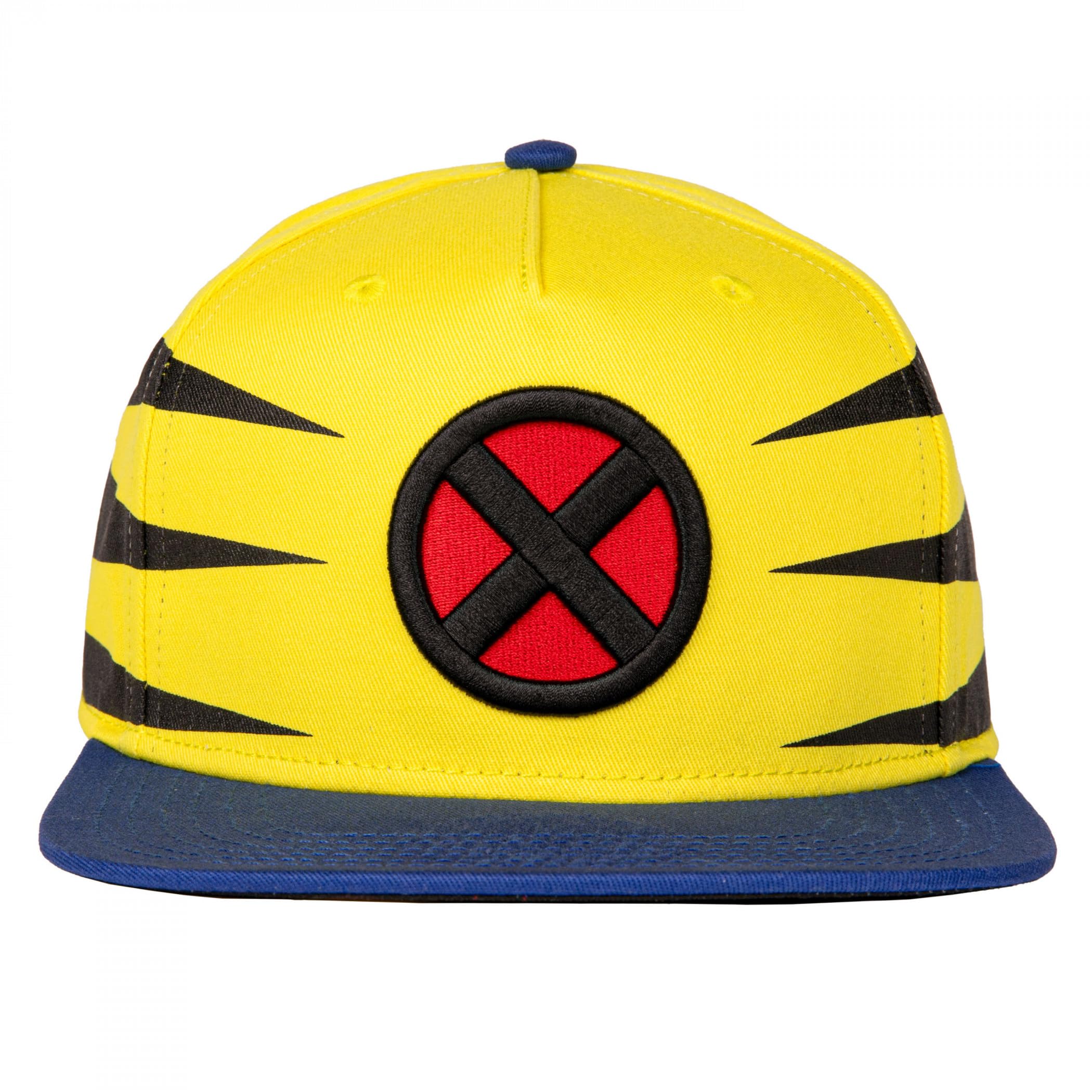 X-Men Wolverine Under Bill Art Flat Brim Hat Yellow